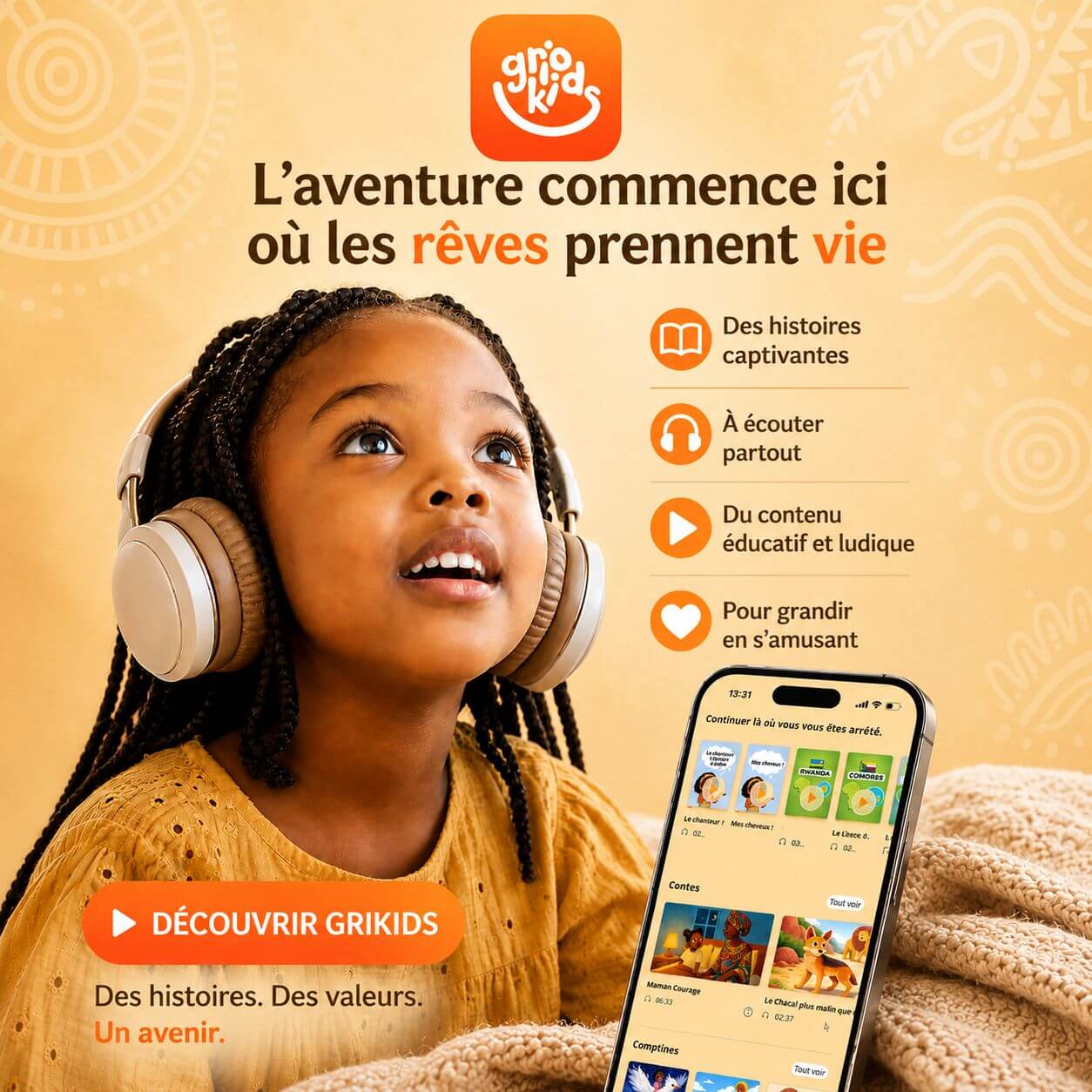 Un moment de partage en famille autour de Griokids
